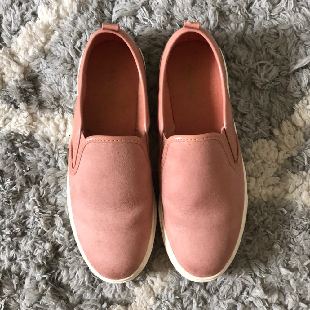 ALDO PINK SLIP ONS